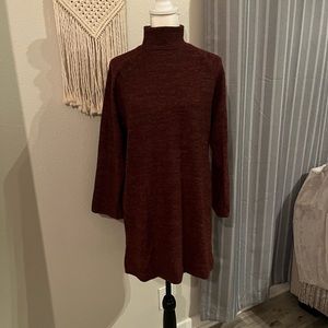 NWOT. LUSH burgundy sweater dress
